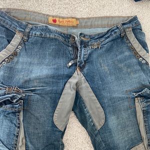 Apple bottom low rise jeans